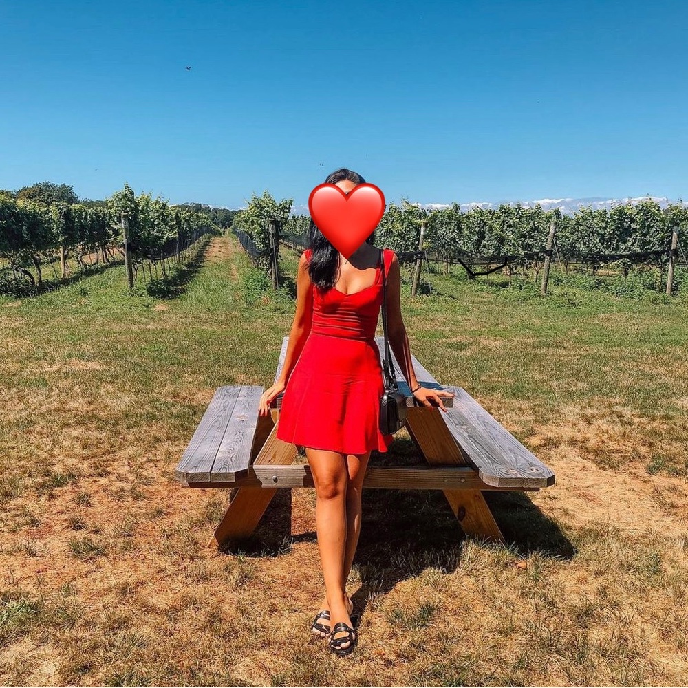 Reformation red dress